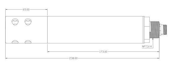 水體氨氮傳感器尺寸圖
